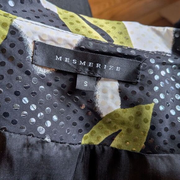 Vintage 90s Y2K Mesmerize Sequin Jacket Floral Blazer Whimsigoth Size Small - Picture 8 of 11